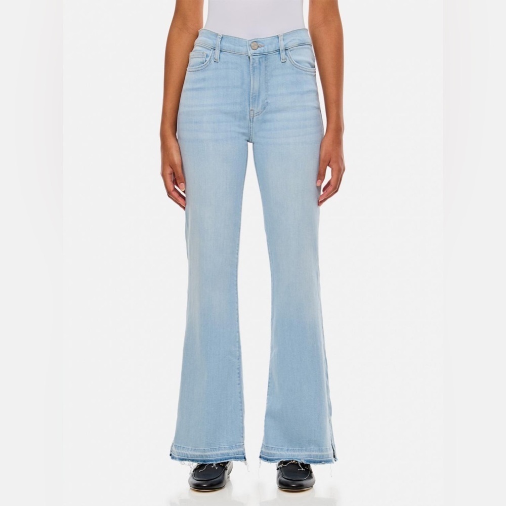Frame Le Easy Flare Fray Side Slit Size 31